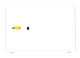 Lcd back cover white+o antenna Acer Aspire es1-331 60.G12N1.001