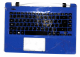 Cover upper (cubierta superior) azul + teclado español Acer Aspire E5-411 - 60.MTJN7.015