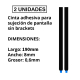 Cinta adhesiva (2 unidades) para sujeción de pantalla sin brackets (easy pull tape)