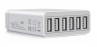 Multicargador usb blanco 6 puertos 5V 2A (60W) - ACA0062