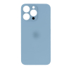 Tapa trasera azul iPhone 13 Pro Max - orificio de cámara grande para fácil instalación