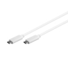 Cable USB-C a USB-C 3.2 Gen2 carga/datos 1m blanco CBL0058