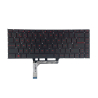 Teclado español (sin marco) MSI GF65 9SD 9SE 10SD 10SE MS-16W1 MS-16Q1 negro con letras rojas