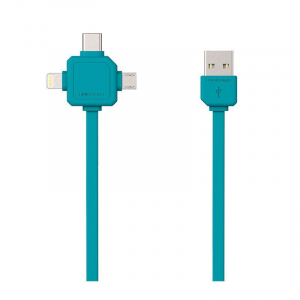 Allocacoc USBcable | USB-C | Azul cián - 9003BL/USBC15