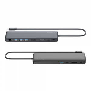 Docking station USB-C DisplayPort 1.2 triple display FullHD PC Mac DOC0118A
