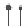 Allocacoc USBcable | USB-C | Negro - 9003BK/USBC15