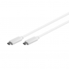 Cable USB-C a USB-C 3.2 Gen2 carga/datos 0.5m blanco CBL0057