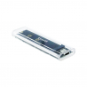 Caja externa para SSD M.2 NGFF/NVMe a USB-a/USB-c transparente RGB TQE-2200